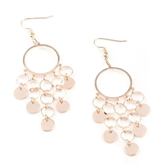 Cyber Chime Rose Gold Earrings (68) - Picture 2 of 3